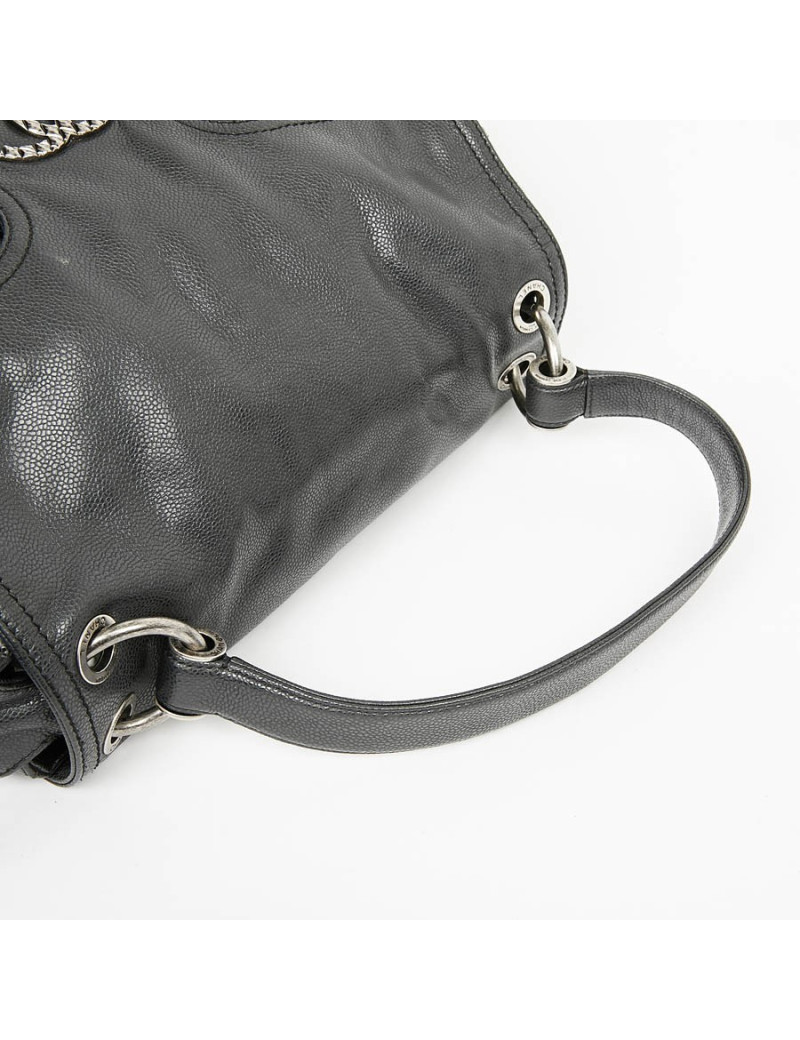 Sac CHANEL épaule noir cuir de veau caviar