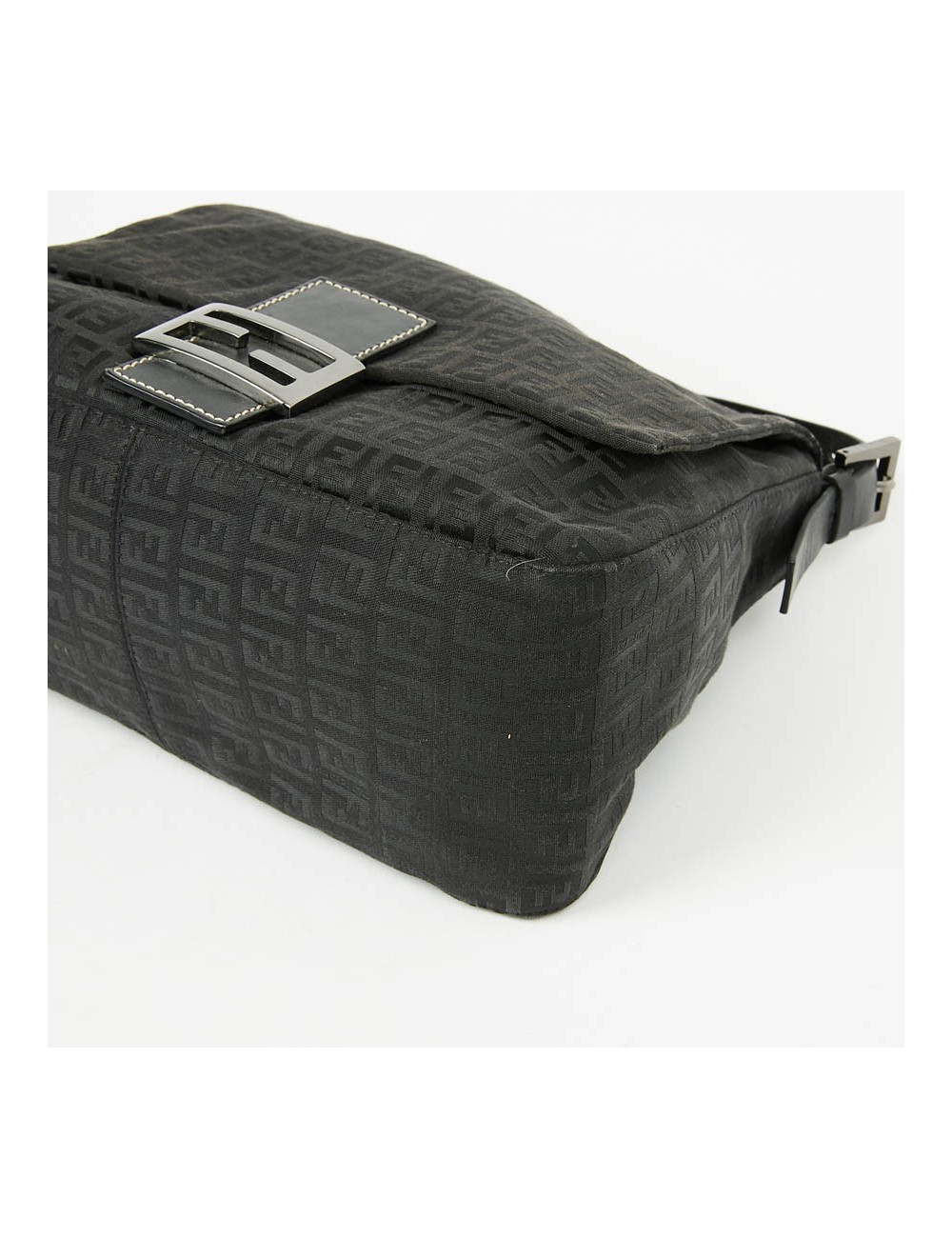 Sac FENDI Mamma toile monogramme noire