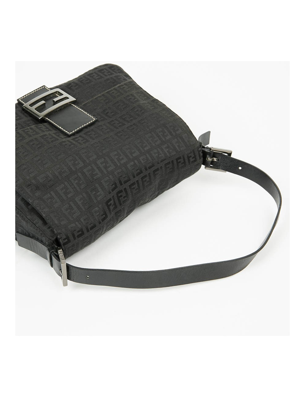 Sac FENDI Mamma toile monogramme noire