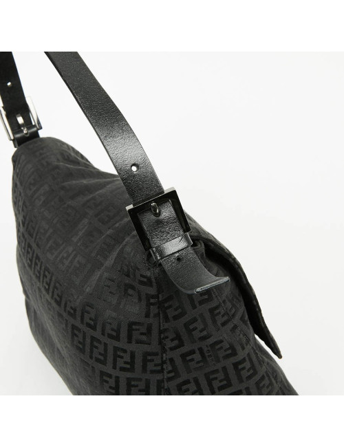 Sac FENDI Mamma toile monogramme noire