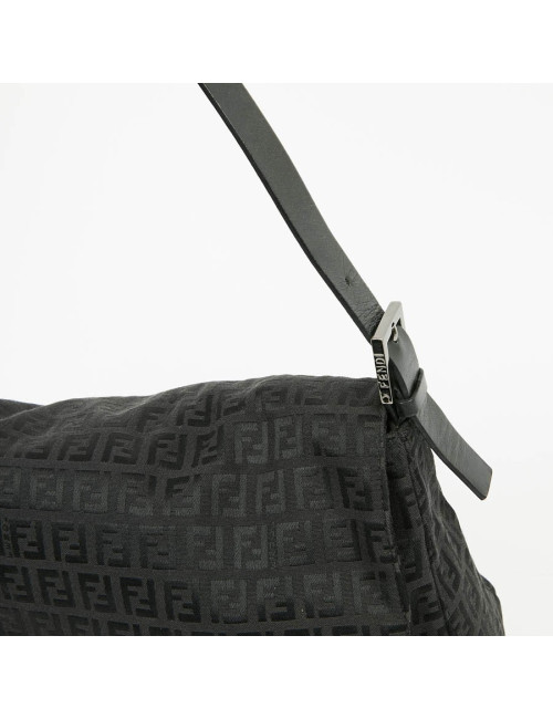 Sac FENDI Mamma toile monogramme noire