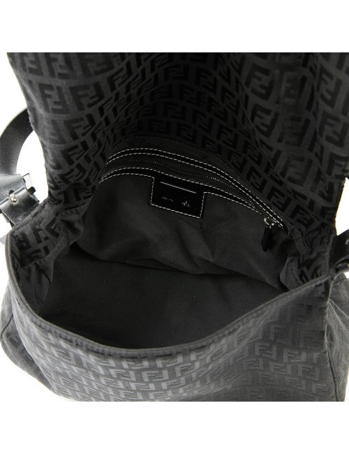Sac FENDI Mamma toile monogramme noire