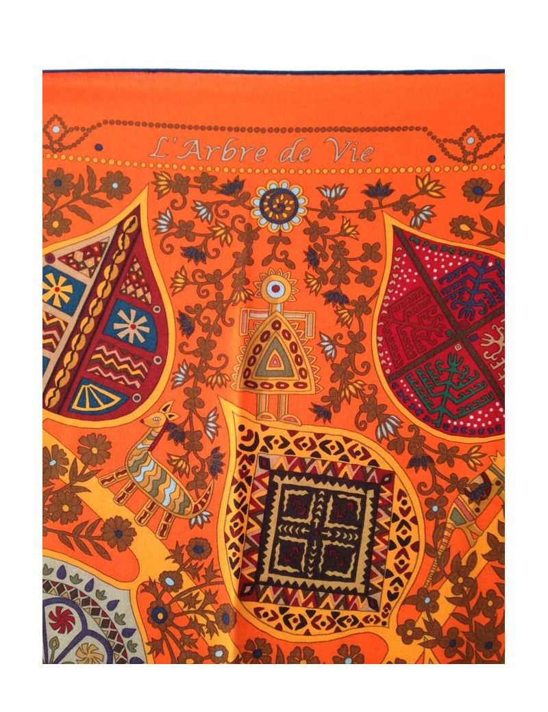 Étole "Arbre de Vie" HERMÈS cachemire et soie