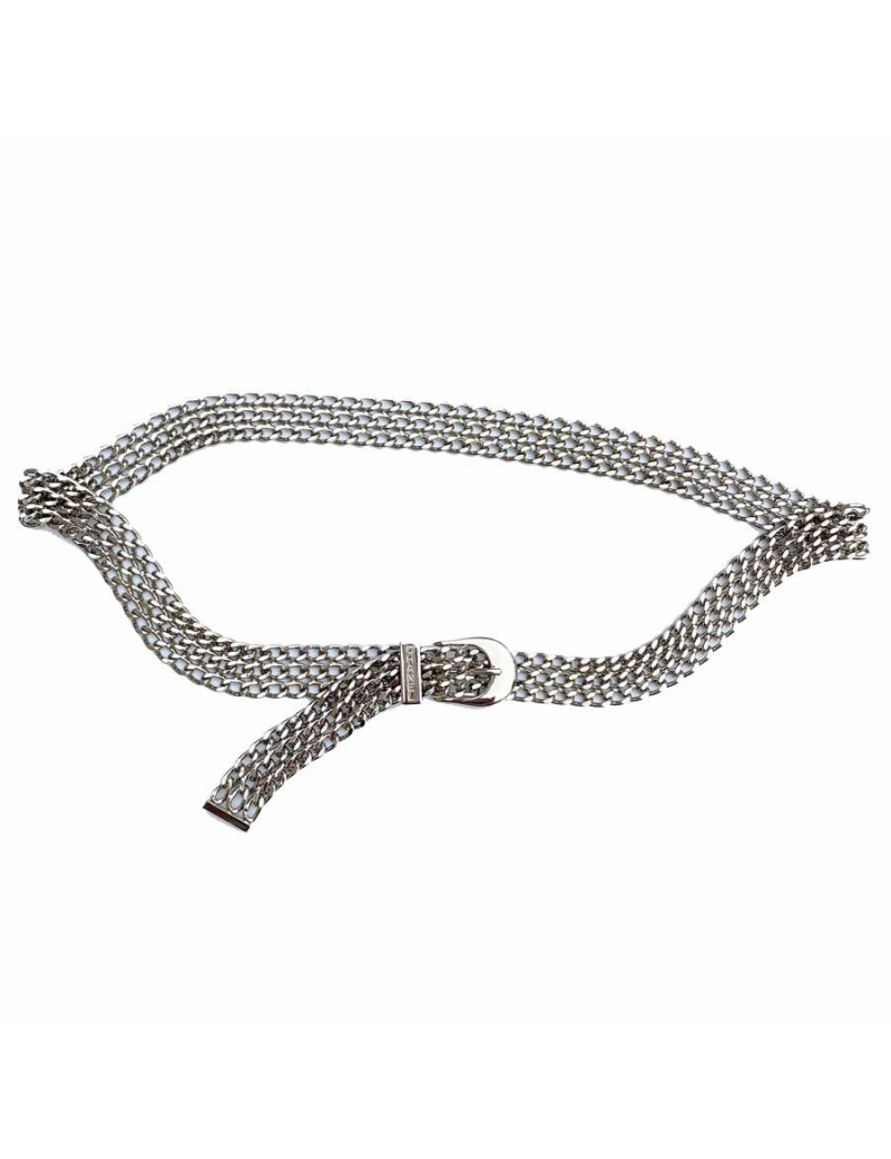 Ceinture CHANEL Triple chaine argent Vintage