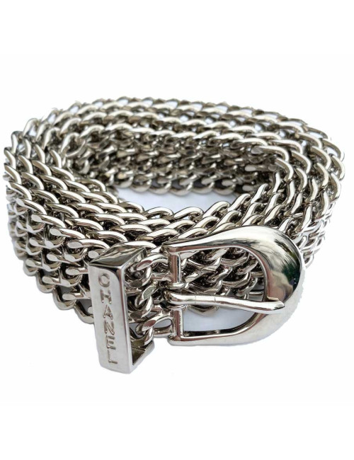 Ceinture CHANEL Triple chaine argent Vintage