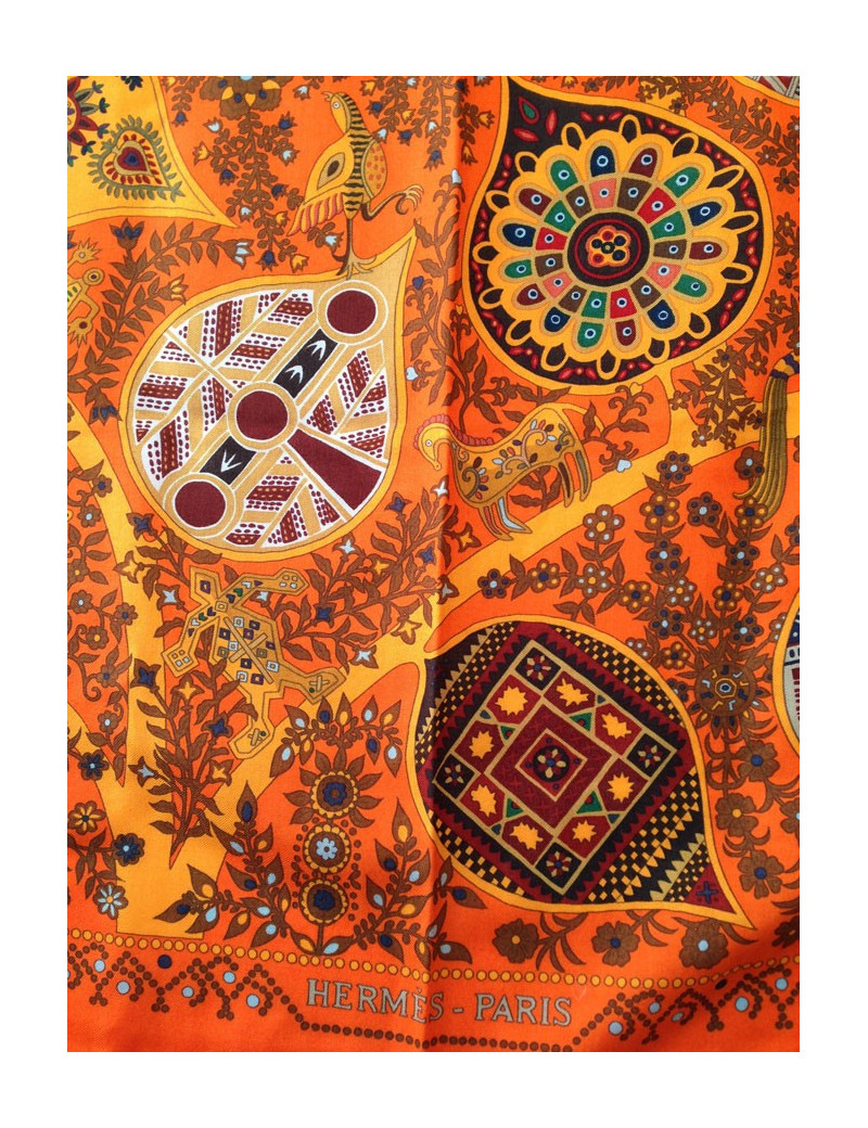 Étole "Arbre de Vie" HERMÈS cachemire et soie
