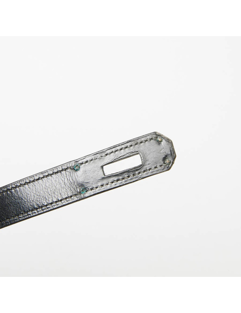 Sac à main Kelly 35 HERMES cuir box noir Vintage