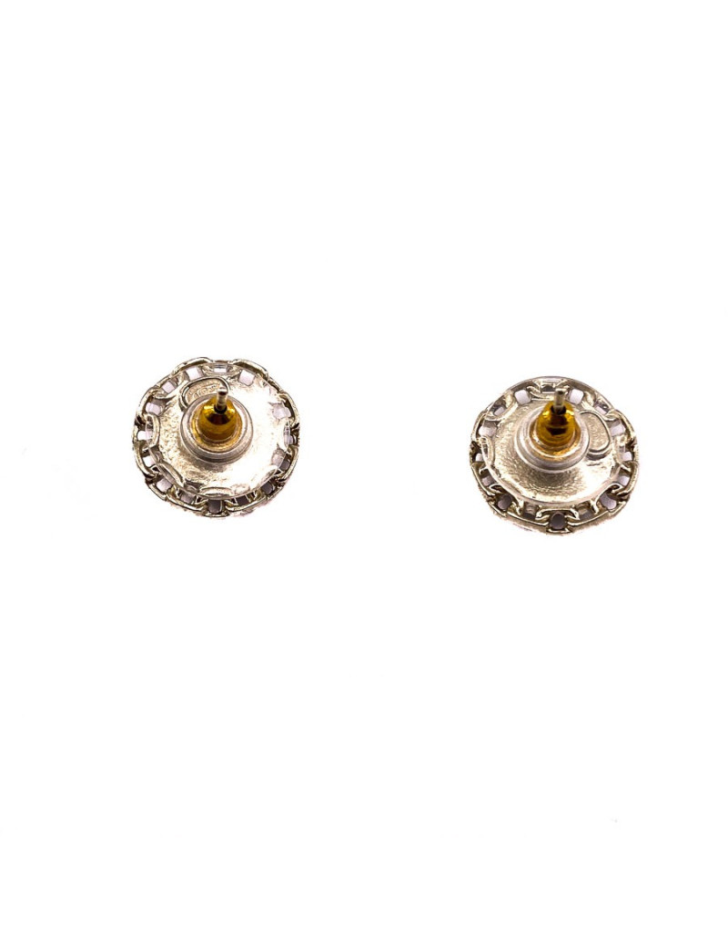 Boucles d'oreille clous CHANEL CC ronds