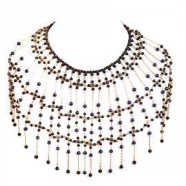 CHANEL COUTURE breastplate with beads
