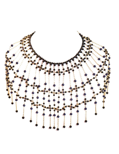 CHANEL COUTURE breastplate with beads
