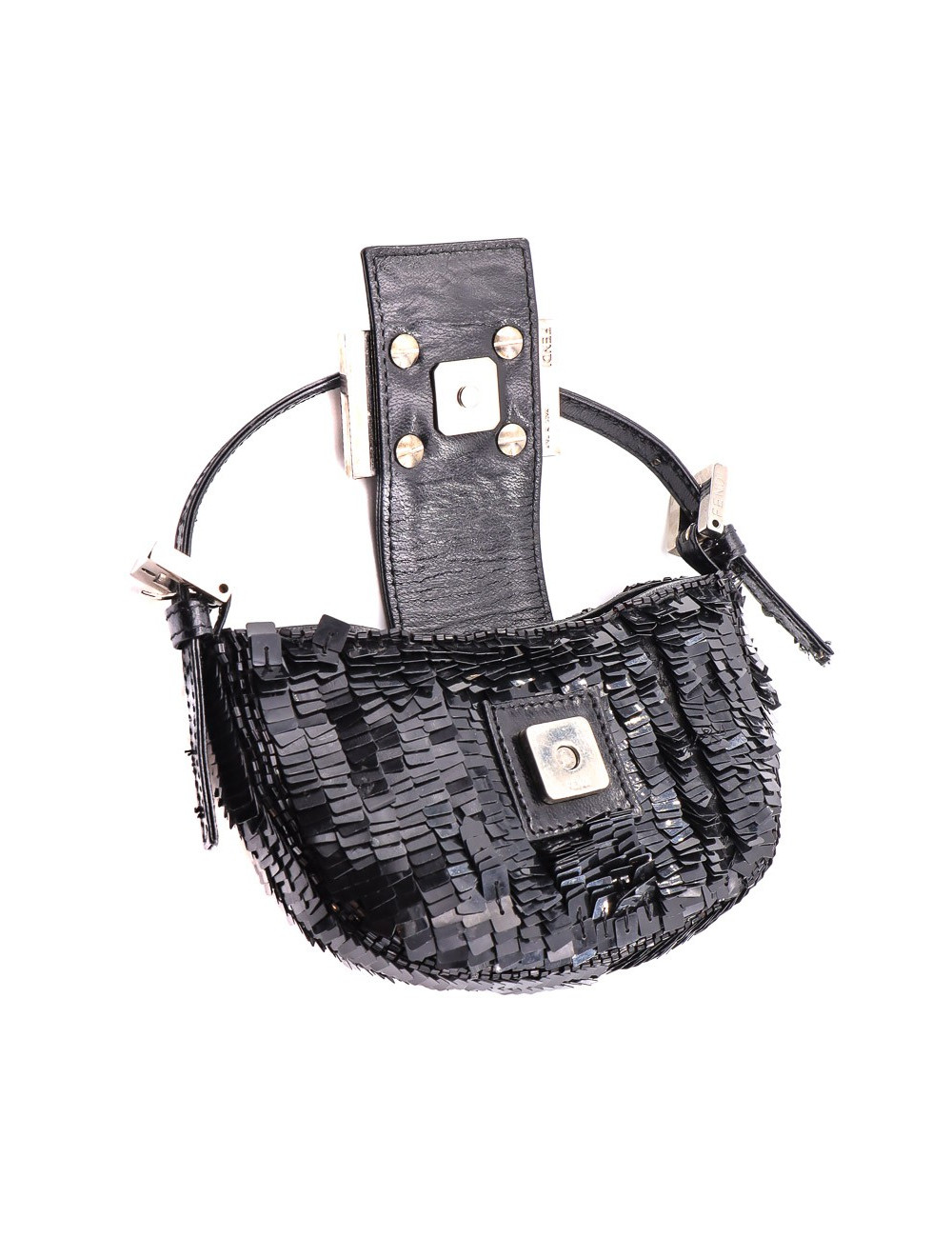 Sac à rabat CHANEL 19 cuir d'agneau noir