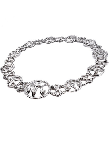 Ceinture NINA RICCI en métal argent 2