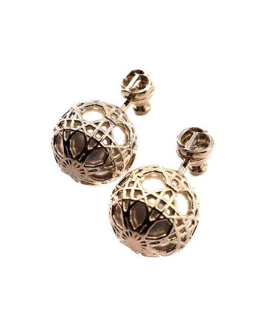 Boucle d'oreilles tribale DIOR dorées