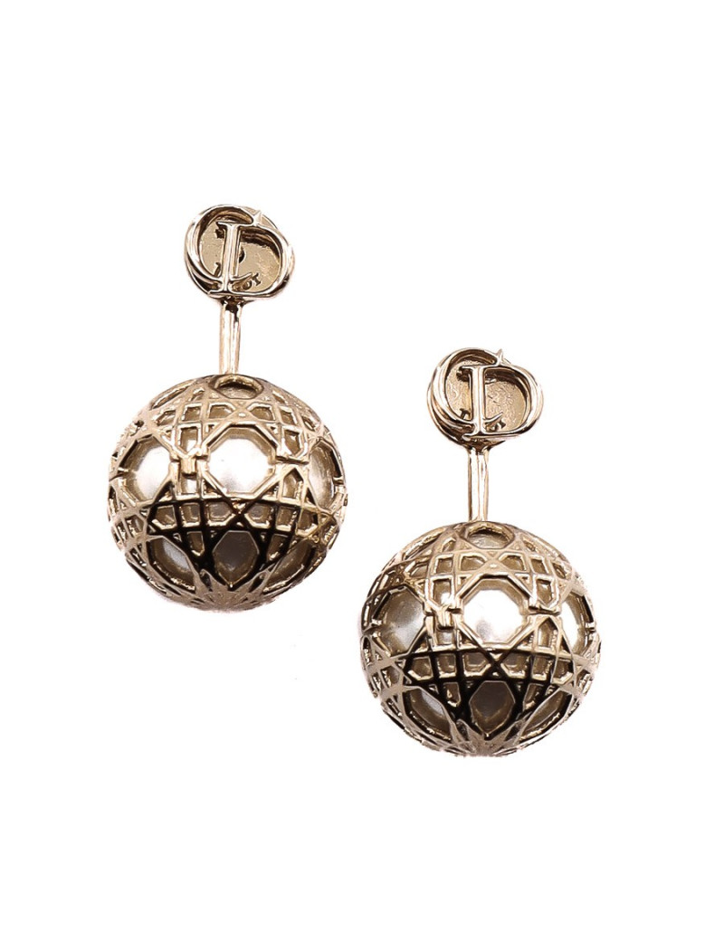 Boucle d'oreilles tribale DIOR dorées