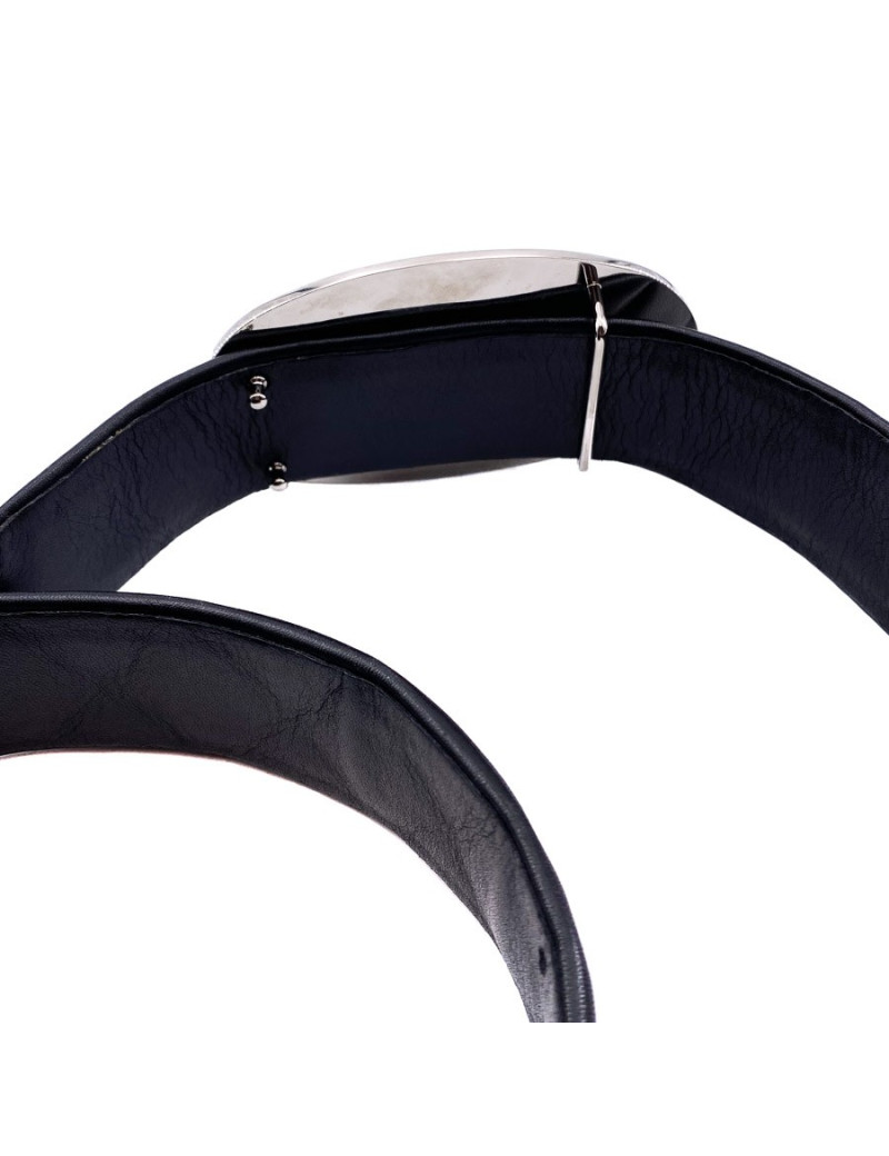 Ceinture cuir noir T85 CHANEL