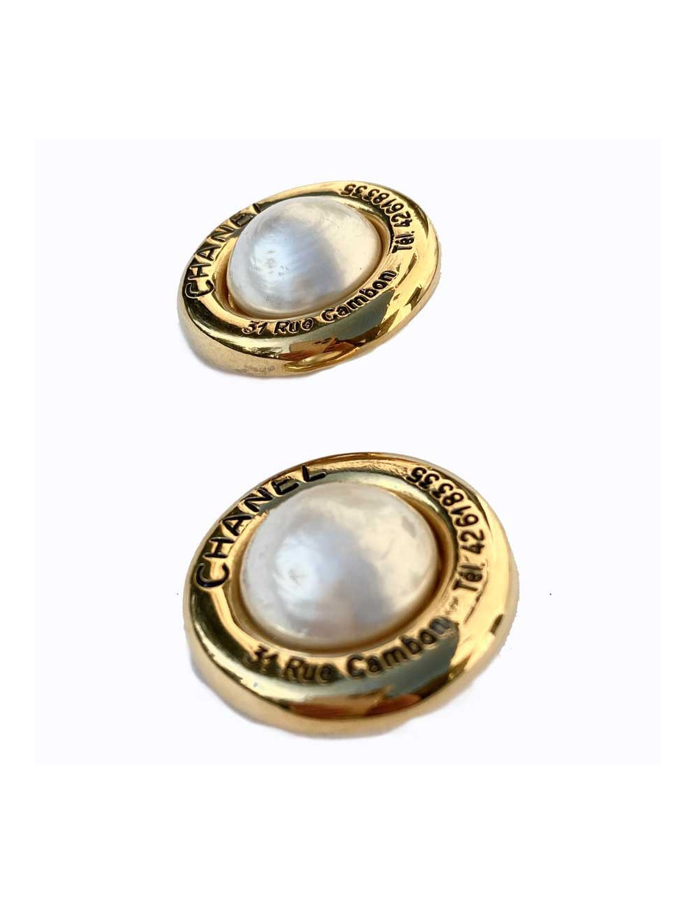 BO rondes vintage CHANEL 