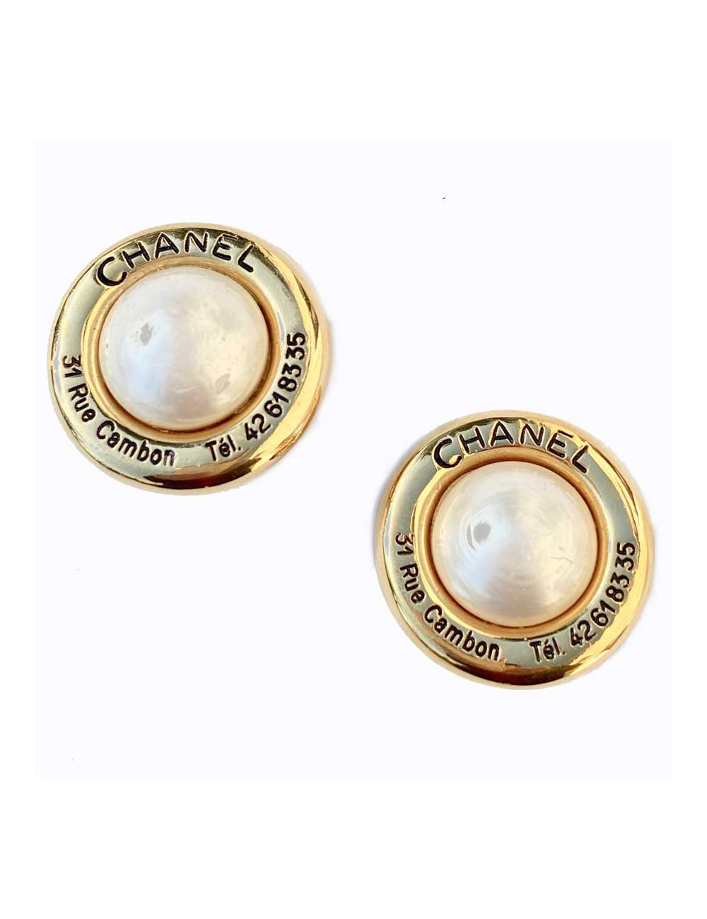 BO rondes vintage CHANEL 