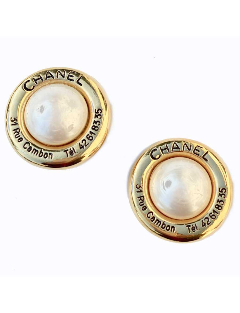 BO rondes vintage CHANEL 