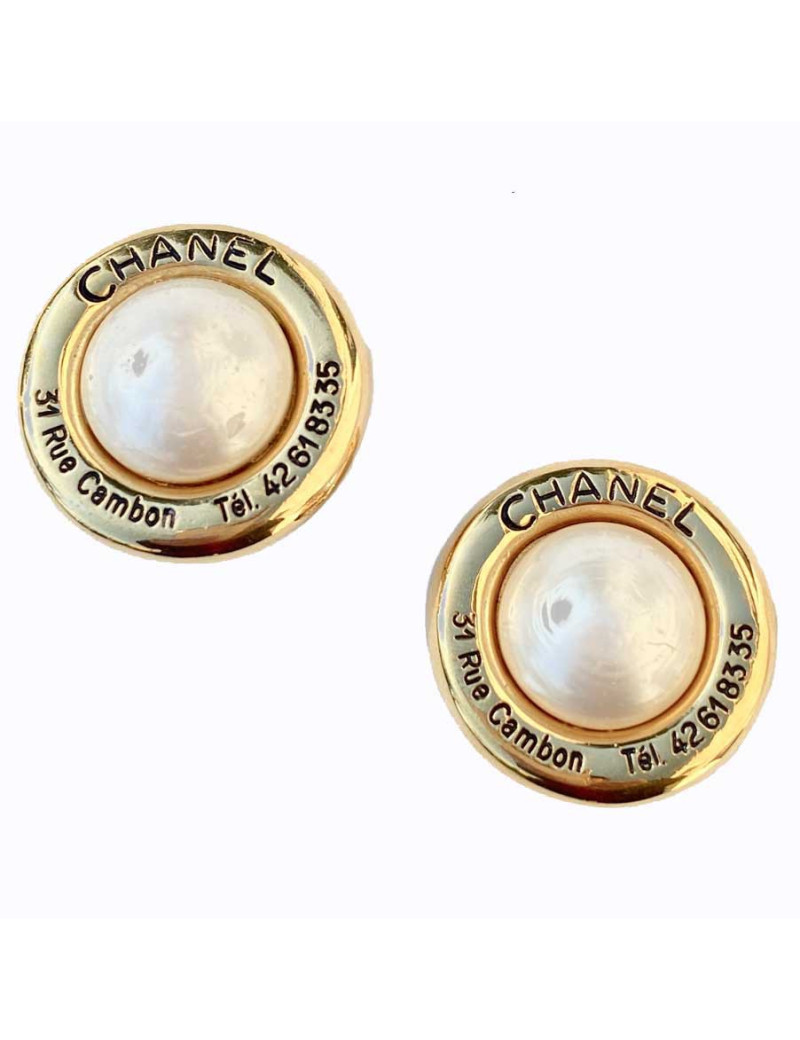 BO rondes vintage CHANEL 
