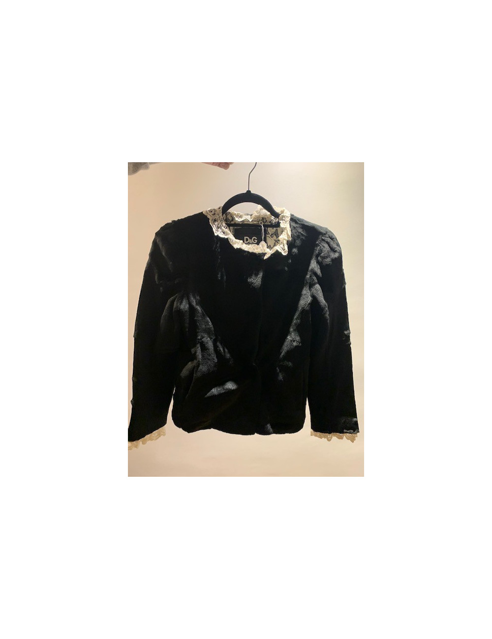 Veste DOLCE & GABBANA vison et dentelle T36
