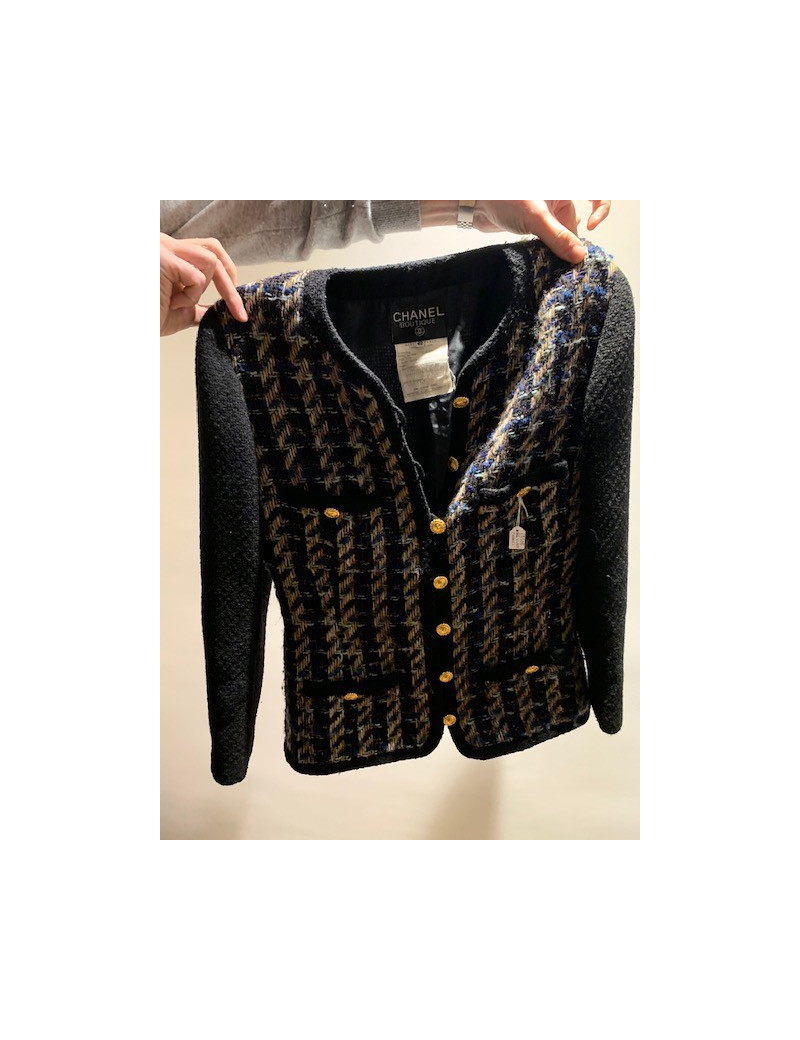Veste CHANEL tweed vintage T42