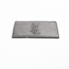 Porte-cartes YSL SAINT LAURENT cuir gris métalisé