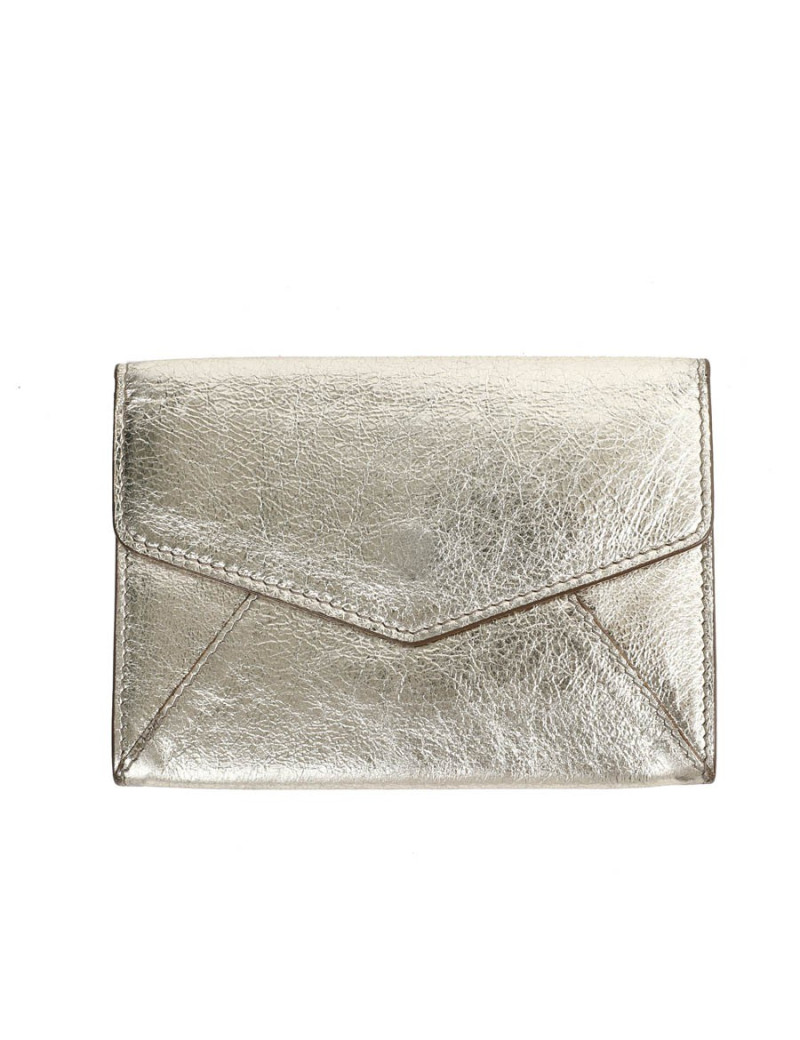Porte- monnaie YSL SAINT LAURENT cuir doré