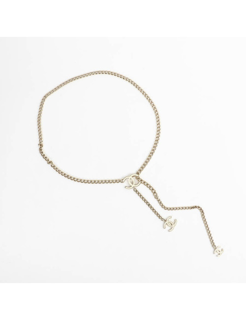 Ceinture CHANEL chaîne et émail