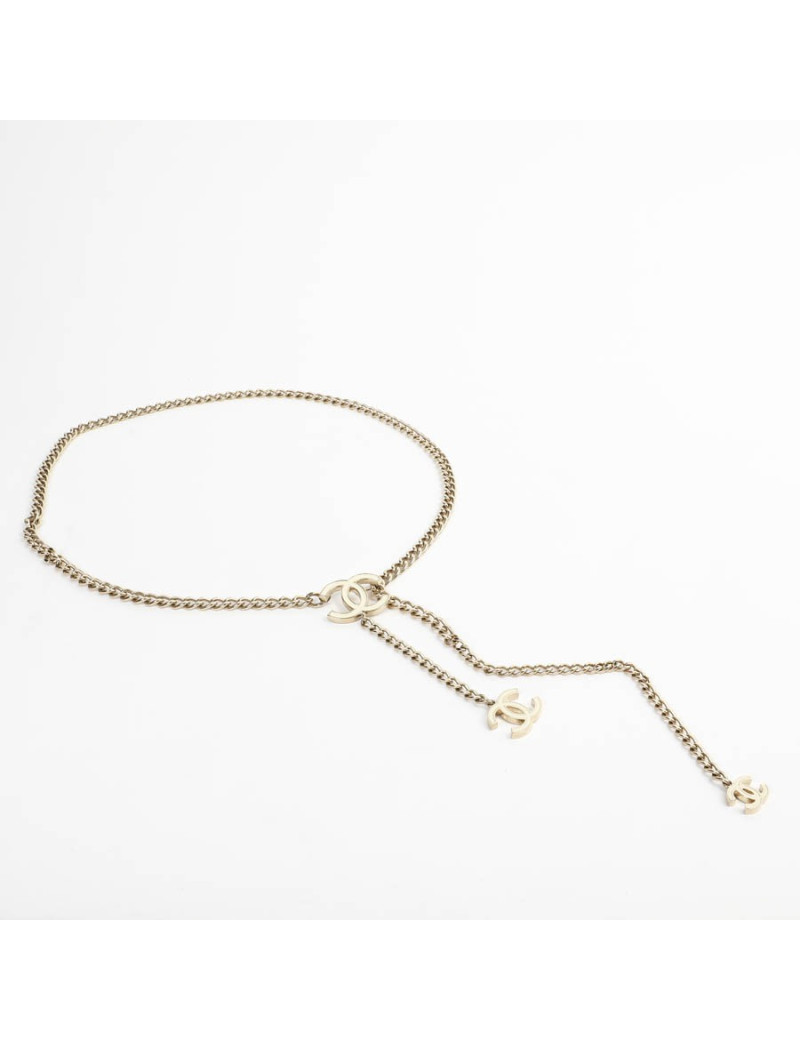 Ceinture CHANEL chaîne et émail