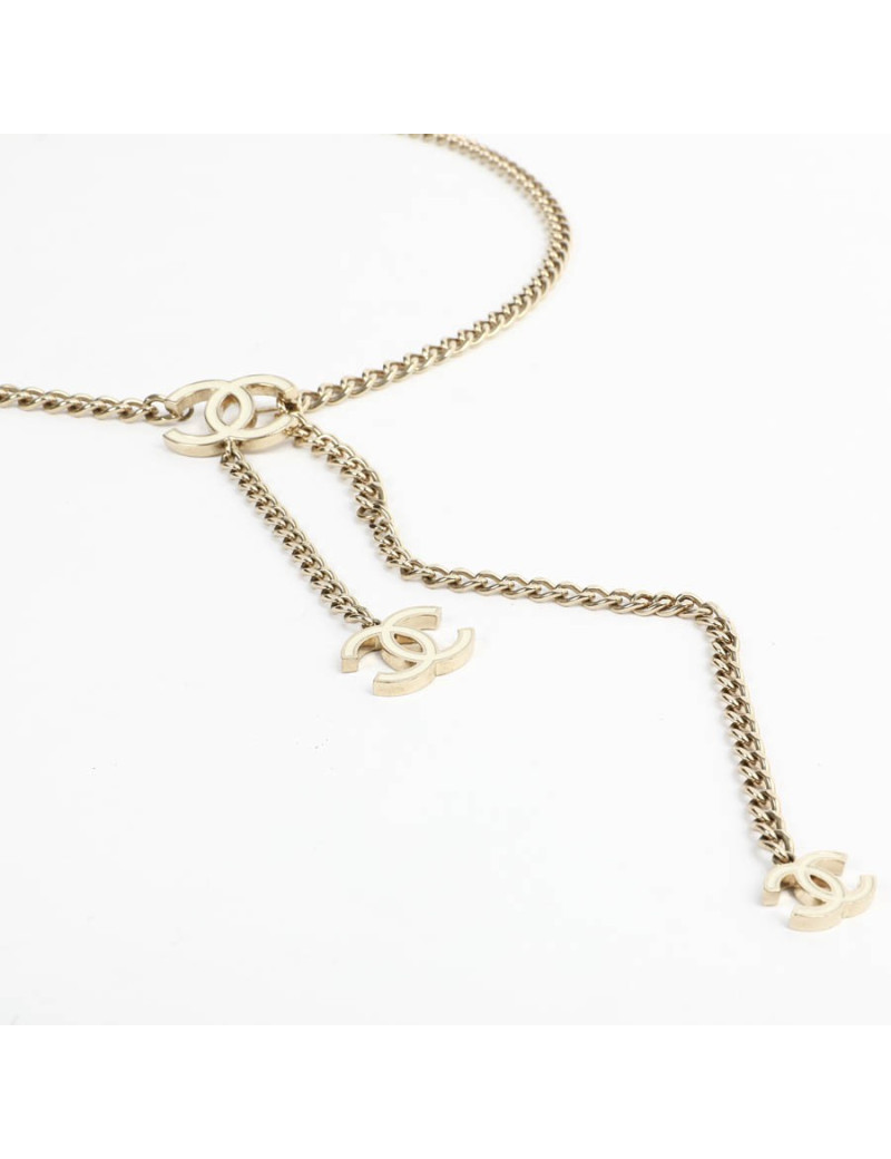 Ceinture CHANEL chaîne et émail