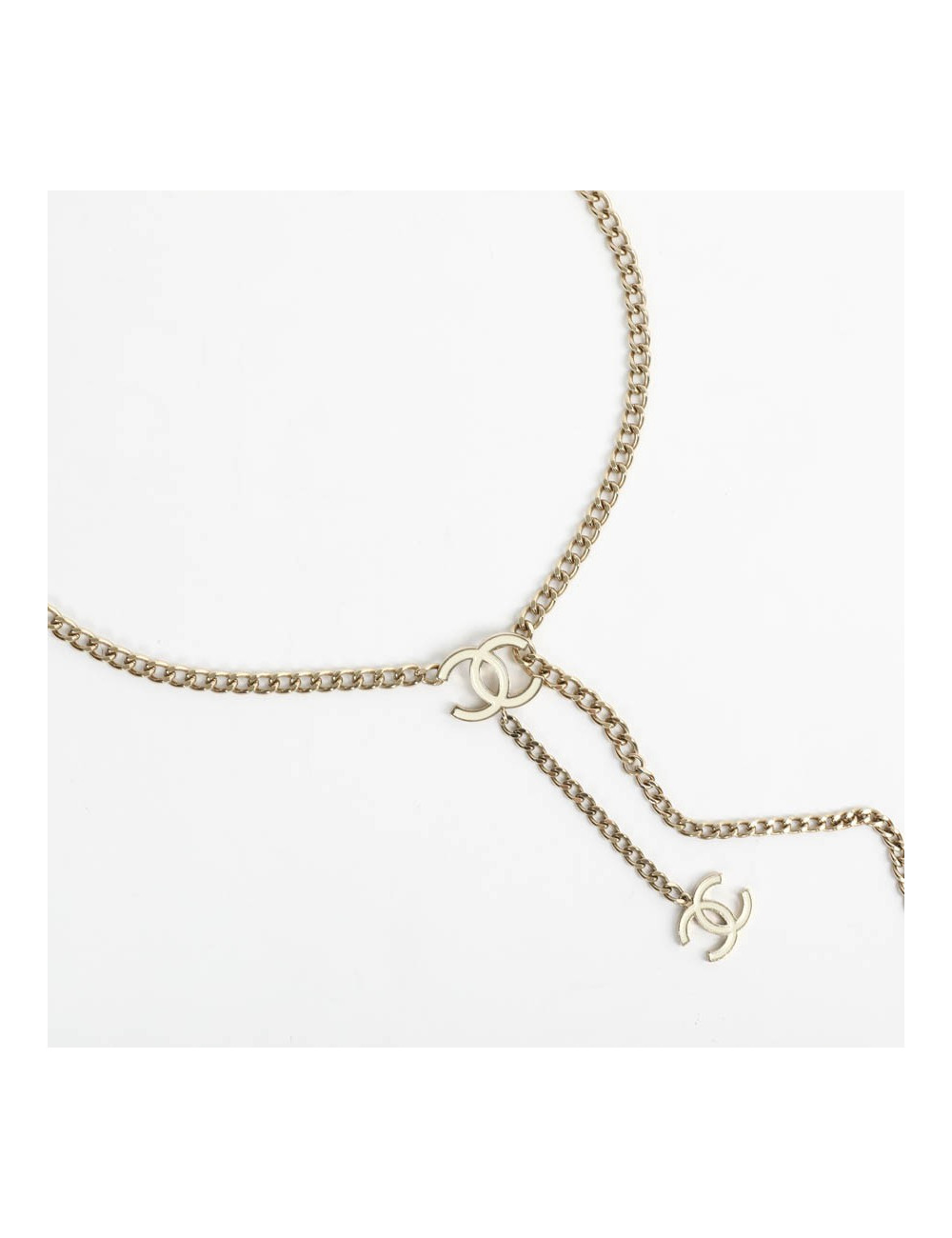 Ceinture CHANEL chaîne et émail