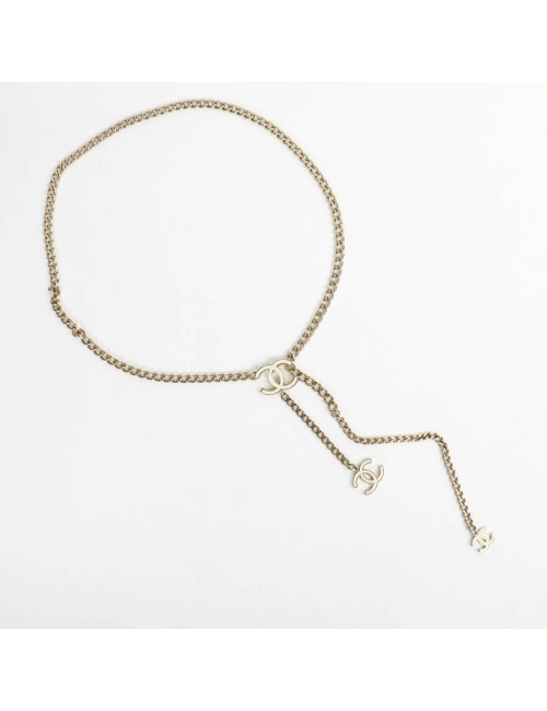 Ceinture CHANEL chaîne et émail