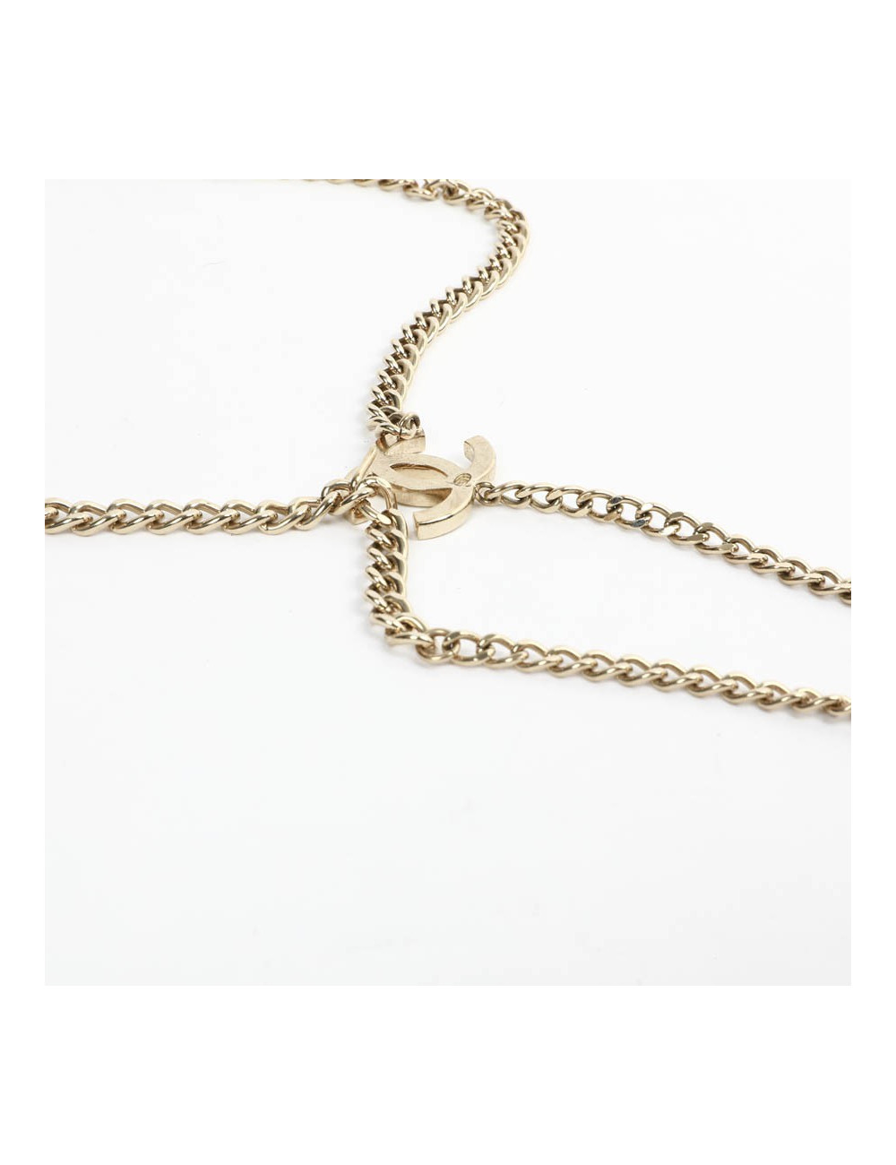 Ceinture CHANEL chaîne et émail