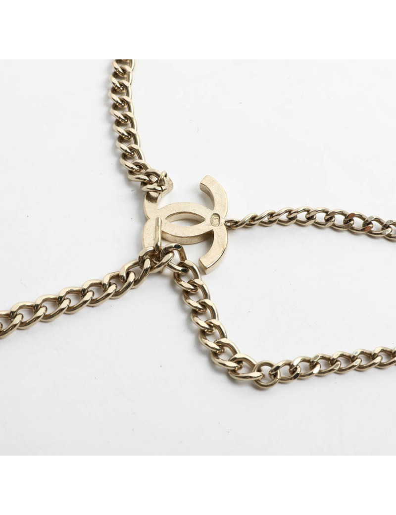 Ceinture CHANEL chaîne et émail