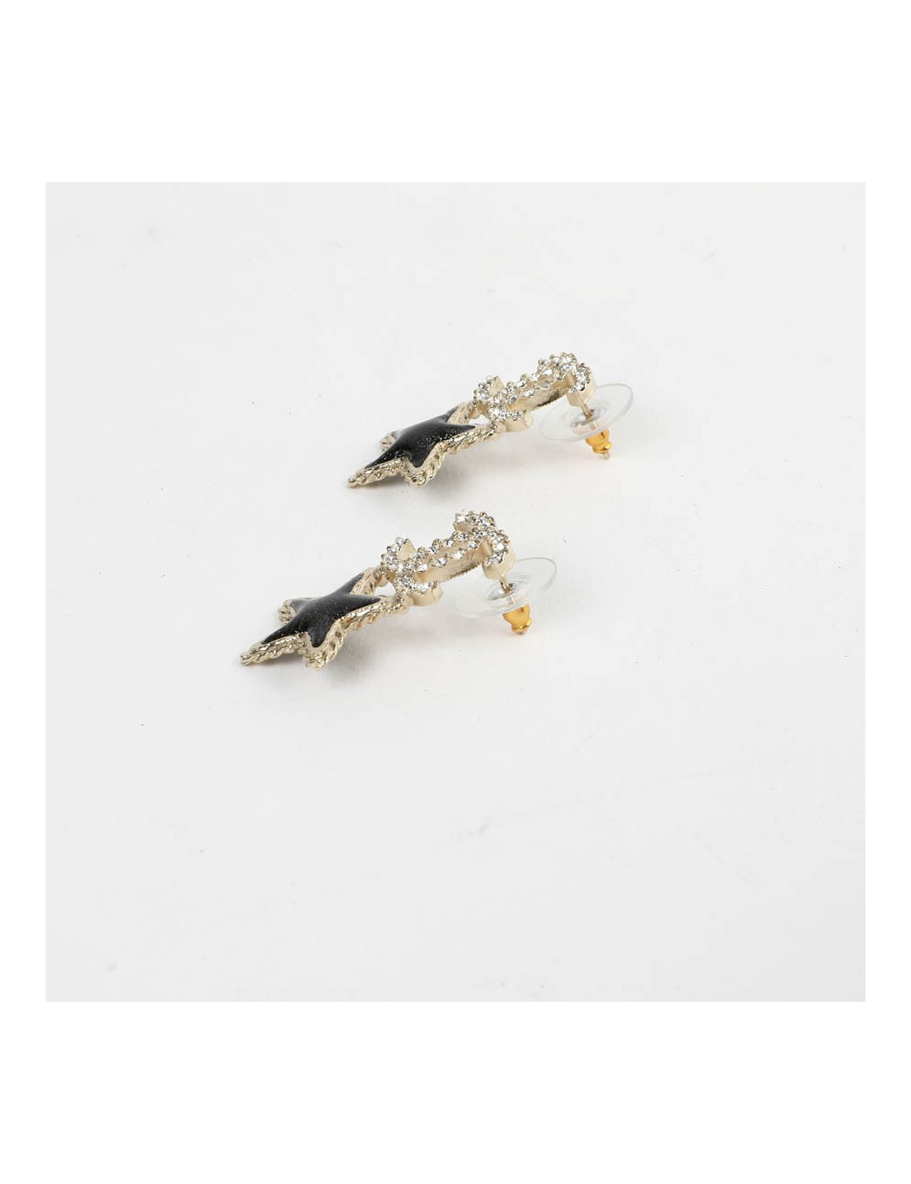 CHANEL clous d'oreille étoiles