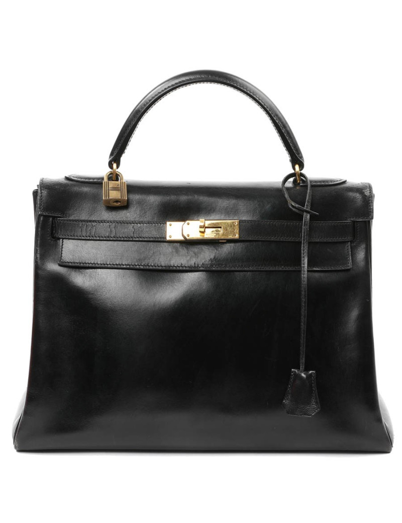 Kelly 32 HERMES box noir