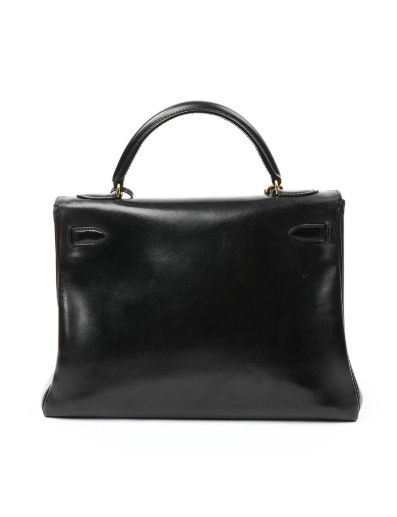 Kelly 32 HERMES box noir Vintage