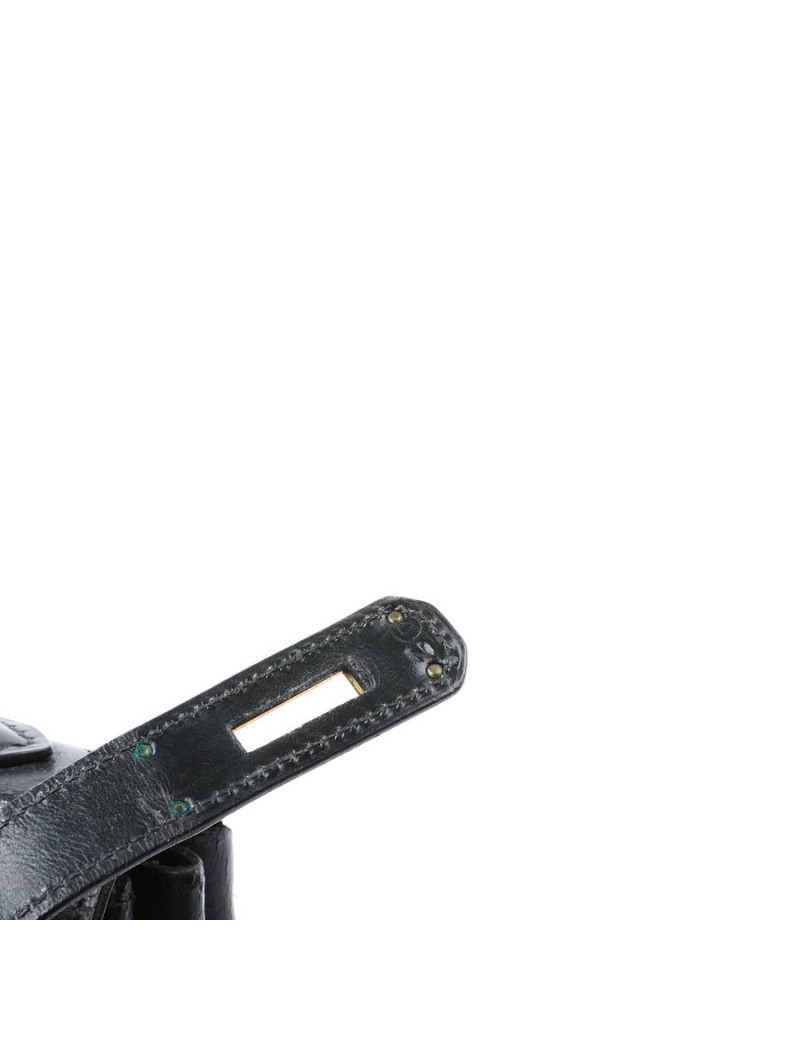 Kelly 32 HERMES box noir Vintage