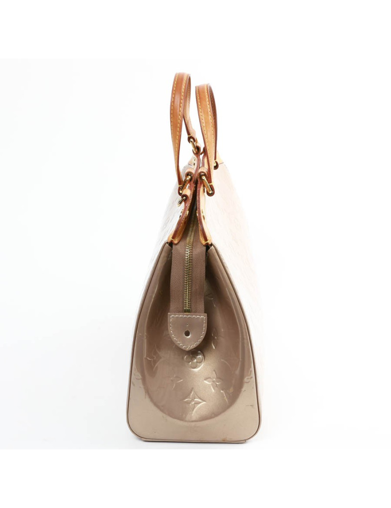 Sac Bréa LOUIS VUITTON cuir verni beige