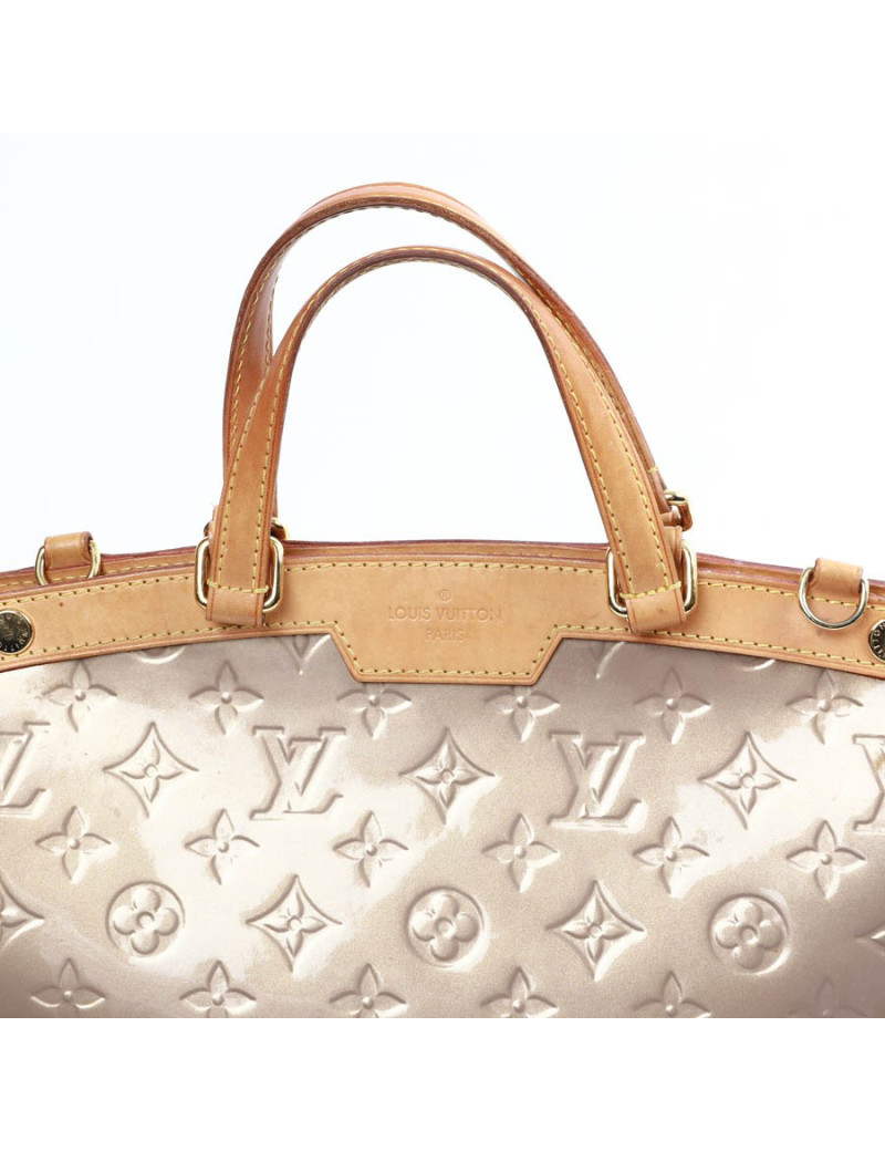 Sac Bréa LOUIS VUITTON cuir verni beige