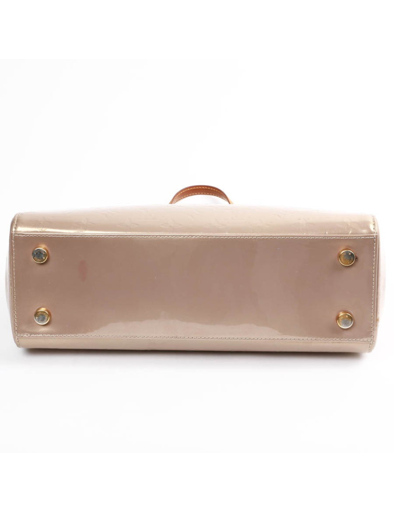 Sac Bréa LOUIS VUITTON cuir verni beige