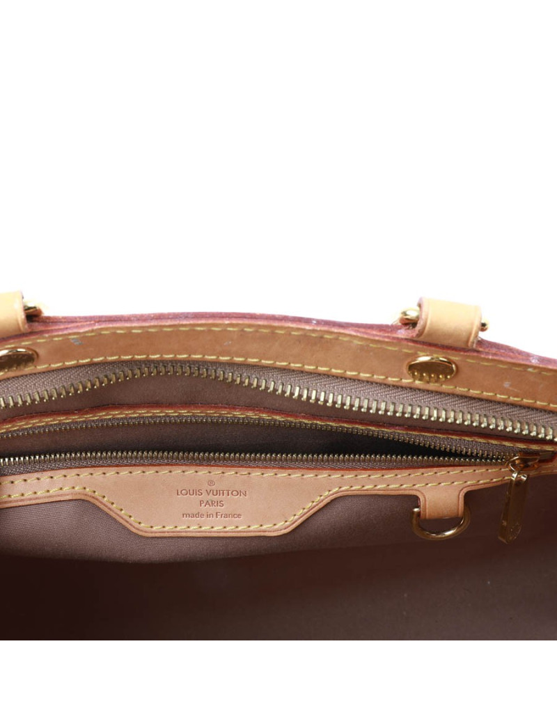 Sac Bréa LOUIS VUITTON cuir verni beige
