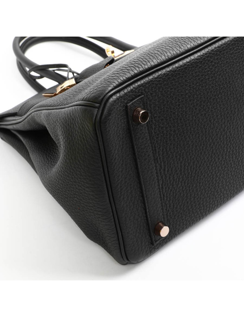 Birkin 30 HERMES cuir Togo noir