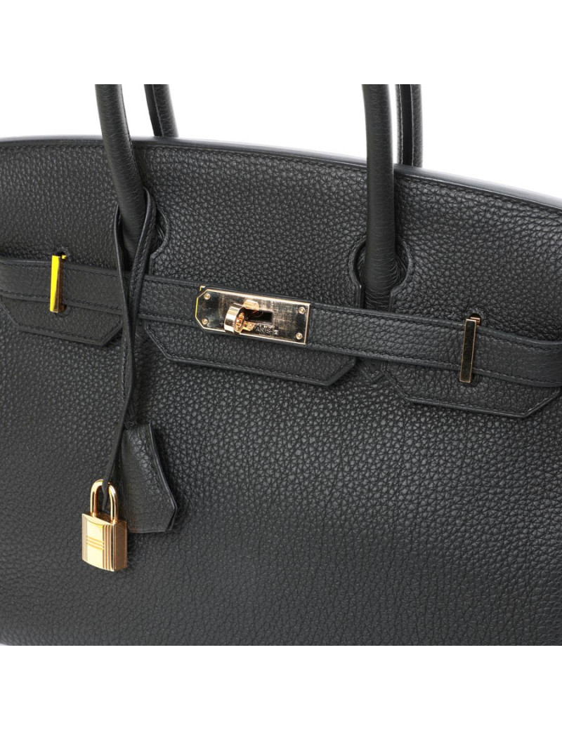 Birkin 30 HERMES cuir Togo noir
