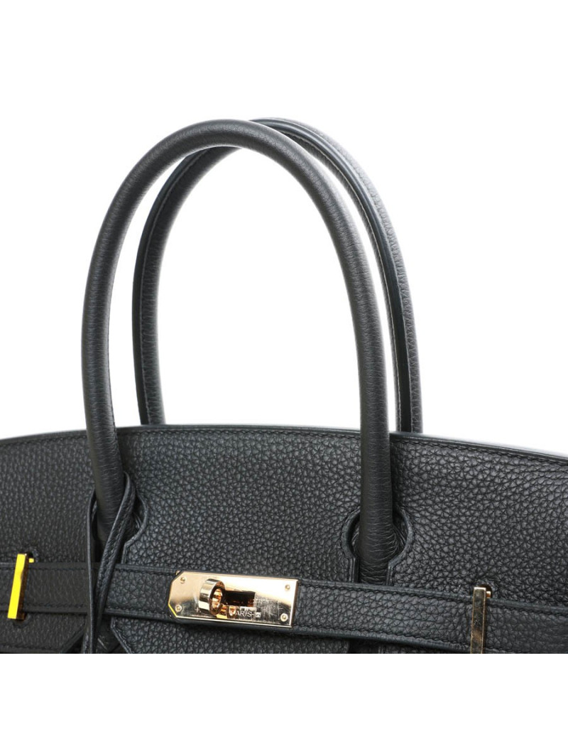 Birkin 30 HERMES cuir Togo noir