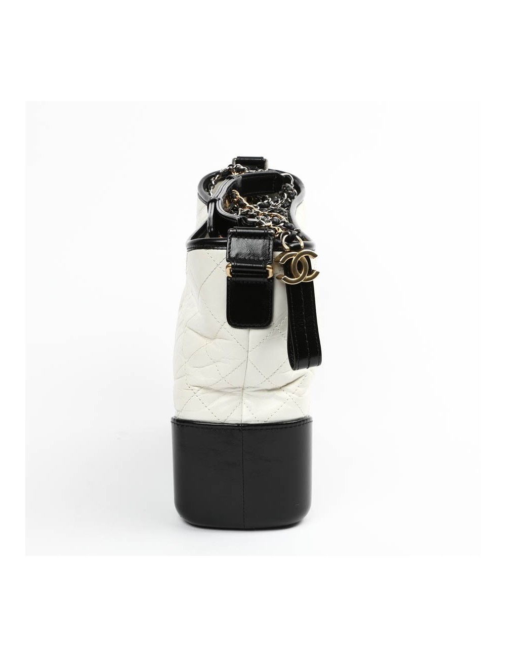 Sac CHANEL Gabrielle bicolore blanc et noir