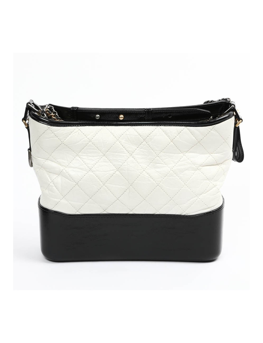 Sac CHANEL Gabrielle bicolore blanc et noir