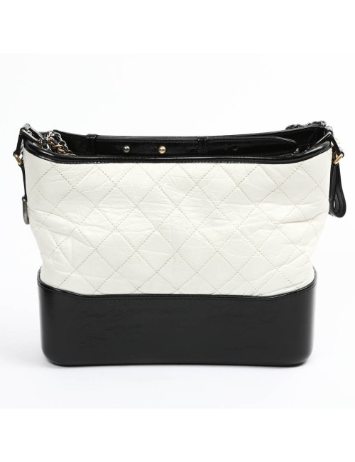 Sac CHANEL Gabrielle bicolore blanc et noir