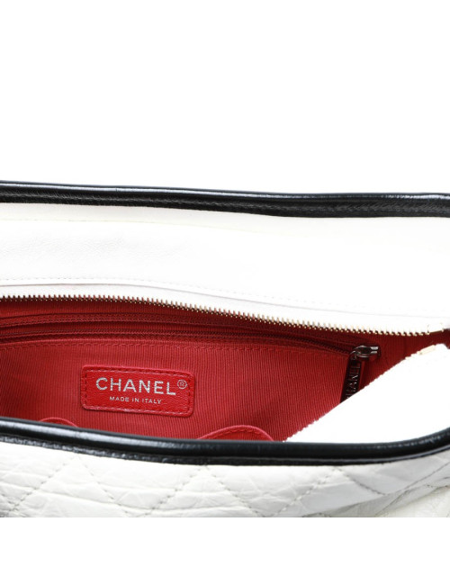 Sac CHANEL Gabrielle bicolore blanc et noir