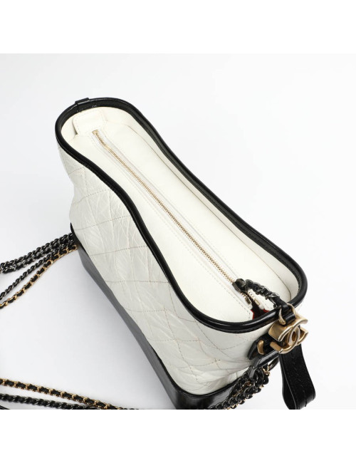 Sac CHANEL Gabrielle bicolore blanc et noir